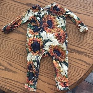 Posh Peanut sunflower romper